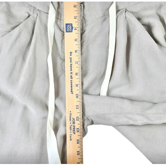 Wilfred Aritzia Cropped Allant Pants Size 4 Stone Beige Drawstring Minimalist - Picture 10 of 11